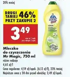 Biedronka Mleczko do czyszczenia lemon Mr Magic oferta