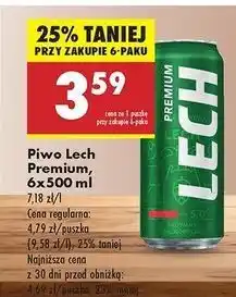 Biedronka Piwo Lech Premium oferta