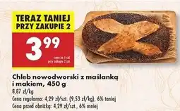 Biedronka Chleb nowodworski z maślanką i makiem oferta