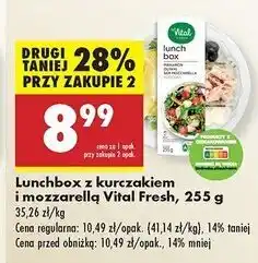 Biedronka Lunchbox z mozzarellą i kurczakiem Vital Fresh oferta