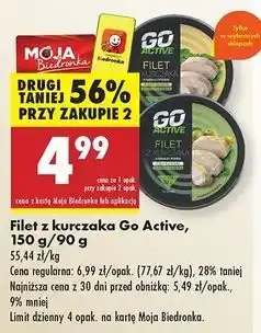 Biedronka Filet z kurczaka w sosie Go Active oferta