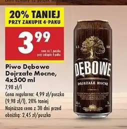 Biedronka Piwo Dębowe Mocne oferta