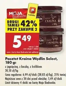 Biedronka Pasztet z królikiem Kraina Wędlin Select oferta