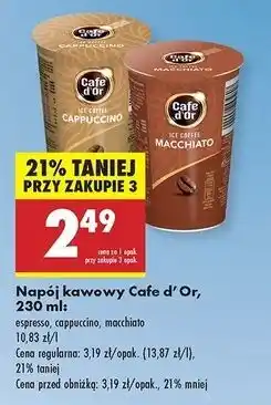 Biedronka Napój kawowy macchiato Cafe D'or oferta