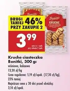 Biedronka Ciastka kruche z polewą kakaową Bonitki oferta