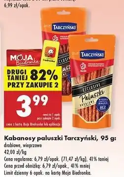 Biedronka Kabanosy wieprzowe Tarczyński Exclusive oferta