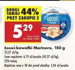 Biedronka Łosoś kawałki w sosie pomidorowym Marinero oferta