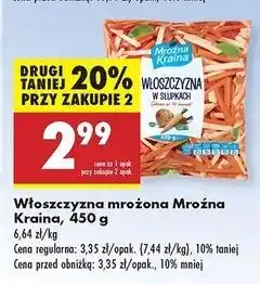 Biedronka Włoszczyzna słupki Mroźna Kraina oferta