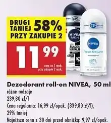Biedronka Antyperspirant Nivea Fresh Natural oferta