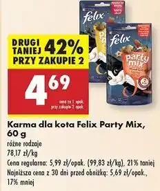 Biedronka Karma dla kotów original mix Purina Felix Party Mix oferta