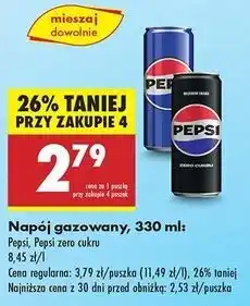 Biedronka Napój Pepsi Zero oferta