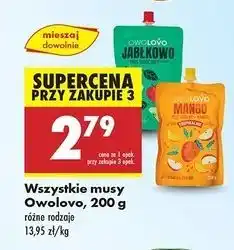 Biedronka Mus jabłko-mango Owolovo oferta