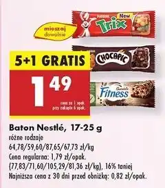 Biedronka Baton chocolate Fitness (Nestle) oferta