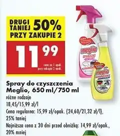 Biedronka Odtłuszczacz + wybielacz w piance Meglio oferta