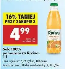 Biedronka Sok pomarańczowy Riviva oferta