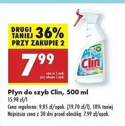 Biedronka Płyn do mycia szyb lemon Clin Windows & Glass oferta