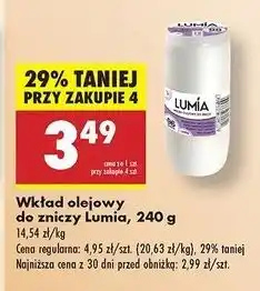 Biedronka Wkład olejowy do zniczy 240 g 96 h Lumia oferta