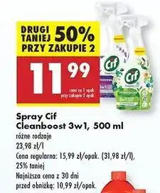 Biedronka Spray uniwersalny lawenda i błękitna paproć Cif Cleanboost oferta
