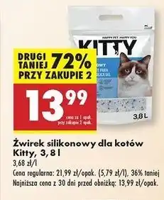 Biedronka Żwirek silikonowy Kitty oferta