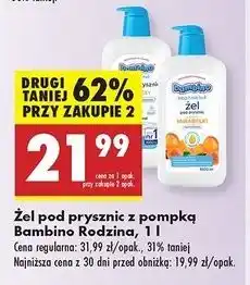 Biedronka Żel pod prysznic odżywczy Bambino Rodzina oferta