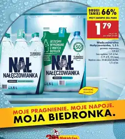Biedronka Woda gazowana Nałęczowianka oferta