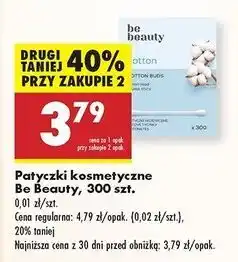 Biedronka Patyczki higieniczne Be Beauty oferta