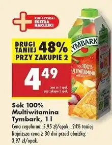 Biedronka Sok multiwitamina Tymbark oferta