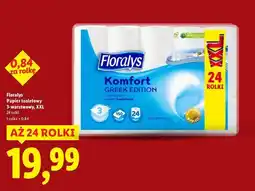 Lidl Papier toaletowy czysta biel Floralys oferta