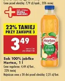 Biedronka Sok jabłkowy 100% Hortex oferta