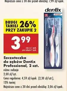 Biedronka Szczoteczka do zębów średnia Dentix oferta