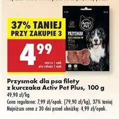 Biedronka Przysmak dla psa filety z kurczaka Activ Pet oferta