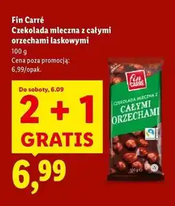 Lidl Czekolada z orzechami laskowymi Fin Carre oferta