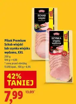 Lidl Szynka wiejska wędzona Pikok oferta