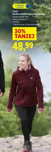 Lidl Kurtka softshell damska s-l Crivit oferta