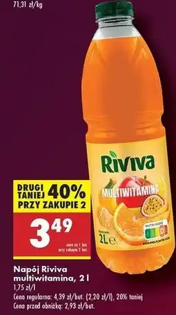 Biedronka Napój multiwitamina Riviva oferta