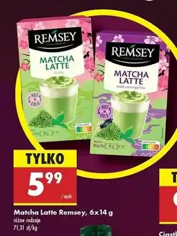 Biedronka Herbata matcha latte czarny bez Remsey oferta