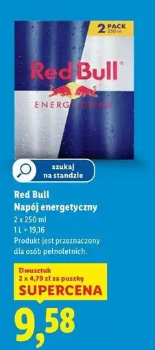 Lidl Napój energetyczny Red Bull oferta