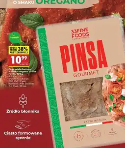 Biedronka Pinsa pełnoziarnista 33 Fine Foods oferta