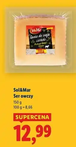 Lidl Ser z mleka krowiego owczego i koziego dojrzewający Sol&Mar oferta