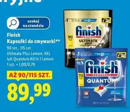 Lidl Tabletki do zmywarek lemon Finish Quantum oferta