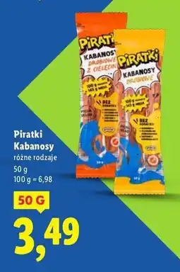 Lidl Kabanosy drobiowe Pikok Piratki oferta