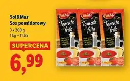 Lidl Sos pomidorowy na bazie smażonych pomidorów Sol&Mar oferta