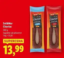 Lidl Chorizo z leon ostre Sol&Mar oferta