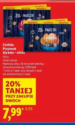Lidl Pałeczki dla kota rybne Coshida oferta
