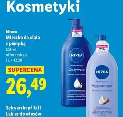 Lidl Mleczko odżywcze skóra bardzo sucha z pompką Nivea oferta