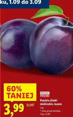 Lidl Śliwki niebieskie polska oferta