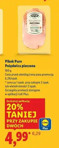 Lidl Polędwica wieprzowa pieczona Pikok Pure oferta