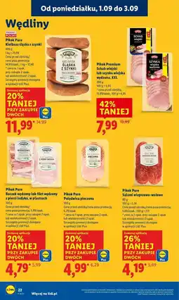 Lidl Filet wędzony z piersi indyka Pikok Pure oferta