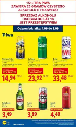 Lidl Piwo Tatra Jasne Pełne oferta