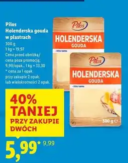 Lidl Ser gouda holenderska Pilos oferta